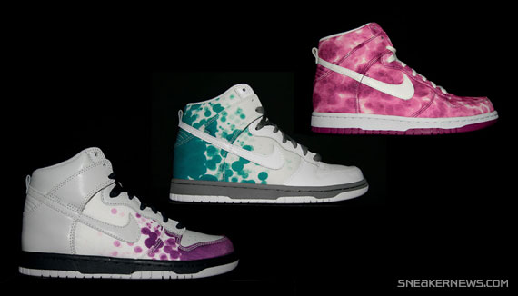 Nike WMNS Dunk High - Paint Blotting Pack - Available