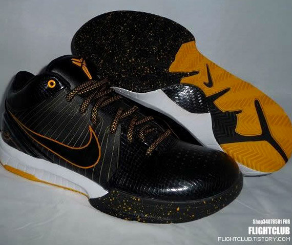 Nike Zoom Kobe IV - Black - White - Gold