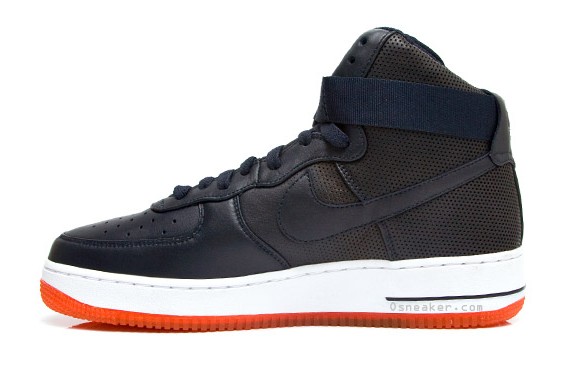 Nike x Futura - Air Force 1 Hi - Navy - White - Orange - SneakerNews.com