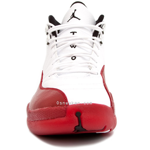 Jordan - AIR JORDAN 12 RETRO 'WHITE/BLACK-VARSITY RED' - VegNonVeg