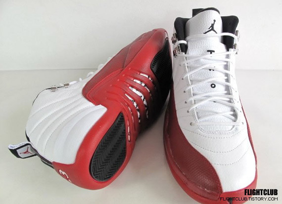 jordan xii white red