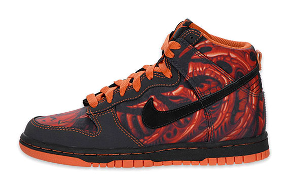 Nike Dunk High GS Halloween Black Orange