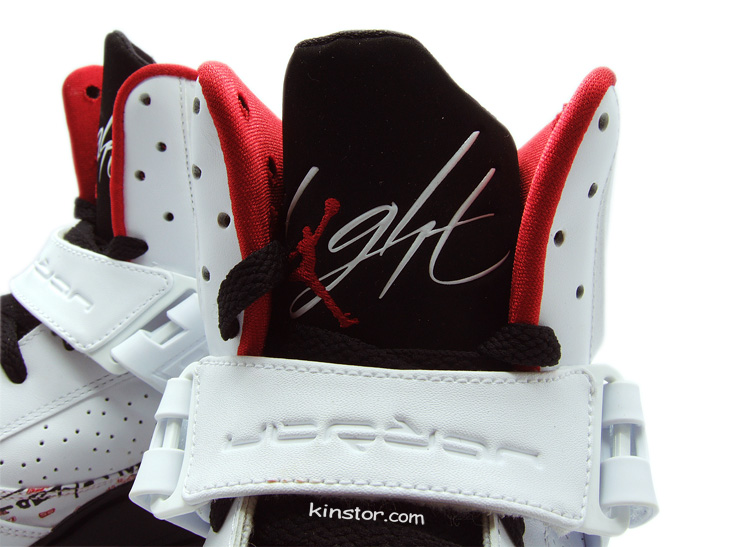 Air Jordan Flight 45 High – White – Black – Varsity Red – Detailed Images