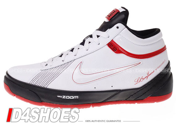 Nike Zoom LBJ Ambassador II – White – Black – Varsity Red – Available