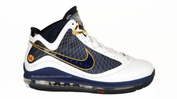 Nike Air Max LeBron VII – White – Midnight Navy – Varsity Red – Release Info