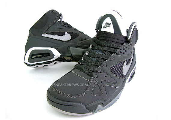 Nike Air Hoop Structure – Dark Grey – Silver – Available