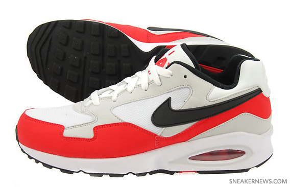 Nike Air Max ST - White - Challenge Red - Black - SneakerNews.com