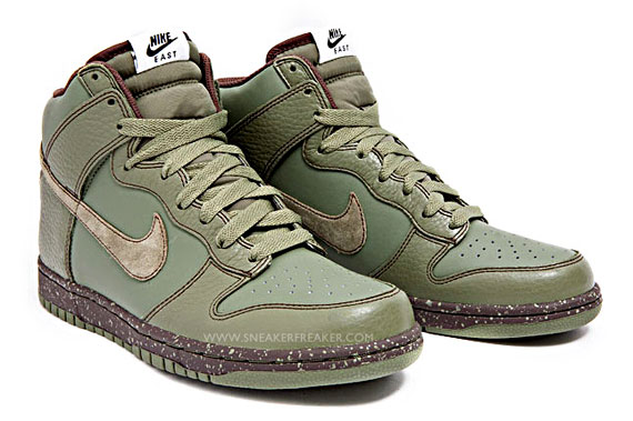 Nike Dunk High East – Urban Haze – Baroque Brown – New Images