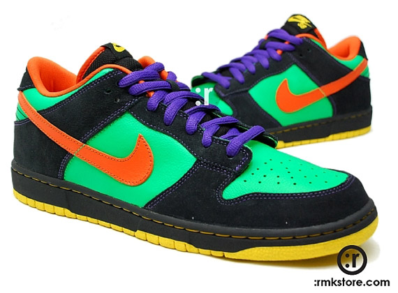 nike sb green and orange