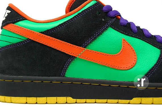 nike sb green spark hoop orange