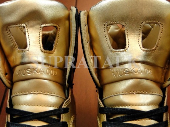 Supra Skytop II - Metallic Gold Patent Leather Sample