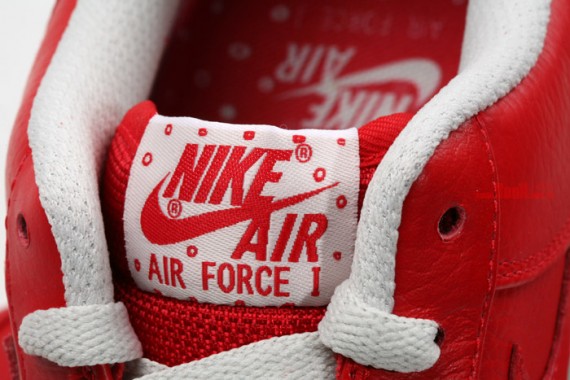 Nike Air Force 1 Low Premium - Snowflakes (Christmas) - Sport Red - Light Bone