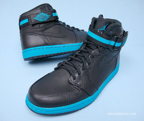 Air Jordan 1 High Strap – Black – Orion Blue – Available