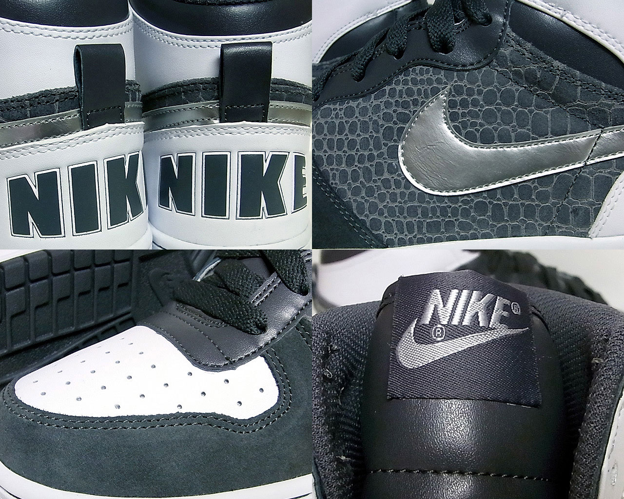 Big Nike High - Snake - Dark Grey - Metallic Silver - White