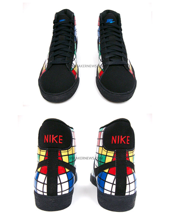 rubik's cube nike blazers