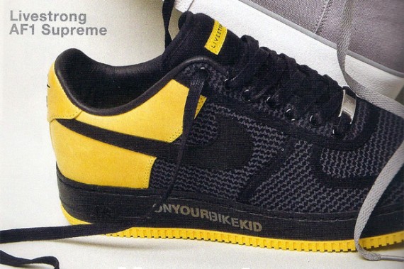 UNDFTD X LIVESTRONG – Nike Air Force 1 Low Supreme Preview