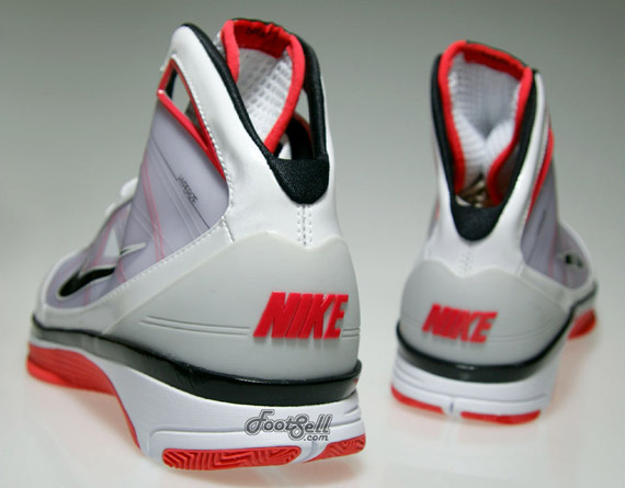 Nike Hyperize - White - Black - Hot Red