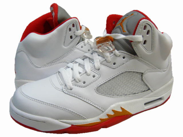 Air Jordan 5 Retro ‘Fire Red’ 2006 136027 162 White/Fire Red-Black Size 10