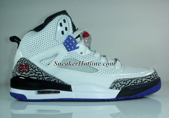 Air Jordan Spiz'ike - White - Varsity Royal - Perf - First Look