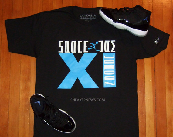 Air Jordan XI (11) Space Jam T-Shirts by Vandal-A