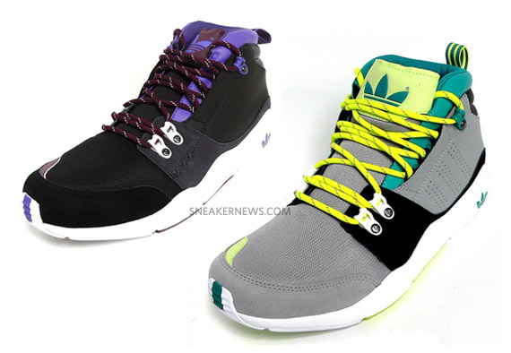 adidas Fortitude Mid – Grey – Green + Black – Purple
