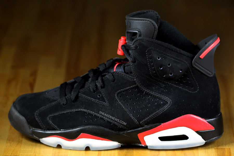 jordan 6 black red and white