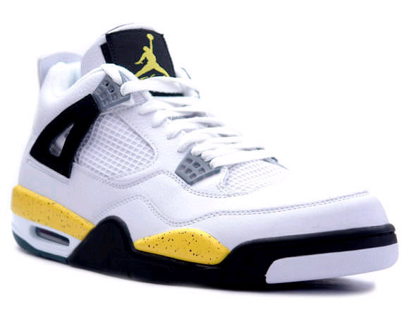 jordan 4's white and yellow