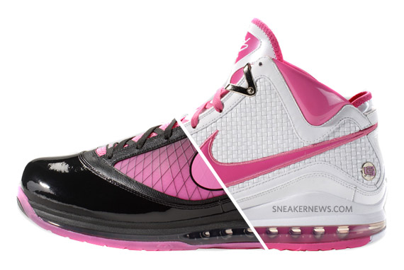 Nike Air Max LeBron VII (7) – Think Pink – Black + White