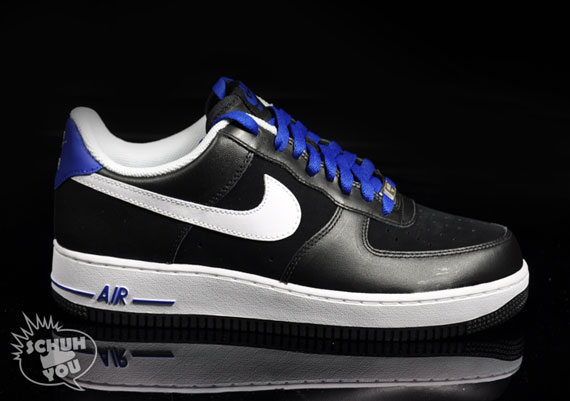 Nike Air Force 1 - Black - White - Hyperblue - SneakerNews.com