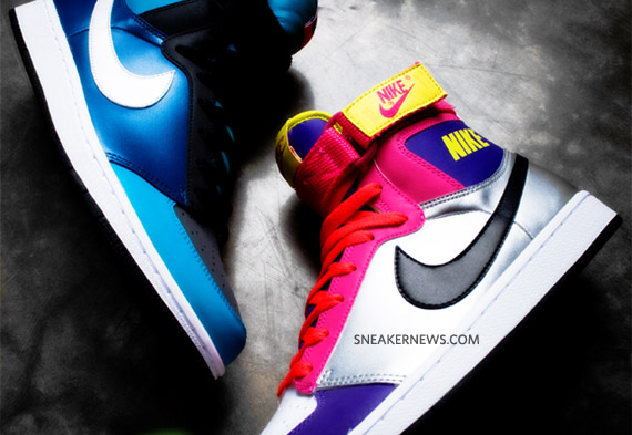 Nike Dynasty Hi LE - Purple - Silver + Blue - Black