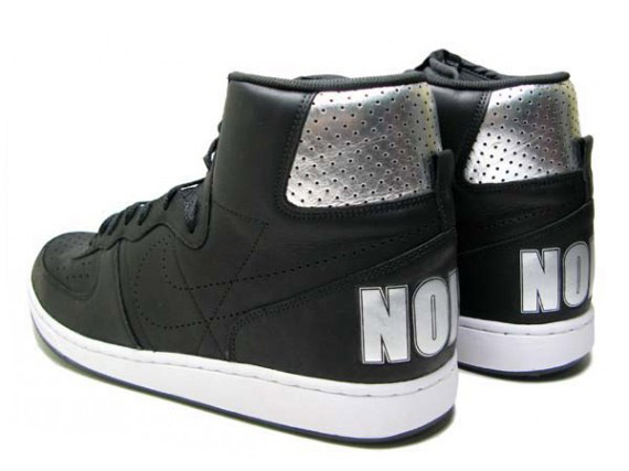 Nike Terminator High 'NOISE' - Black - Metallic Silver - Detailed Images