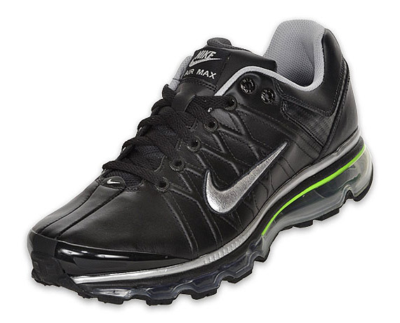 Nike Men’s Air Max 2009 NFW – Black – Metallic Silver – Electric Green
