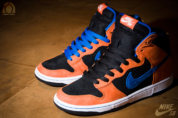 710 black orange blue mid-top sneaker –