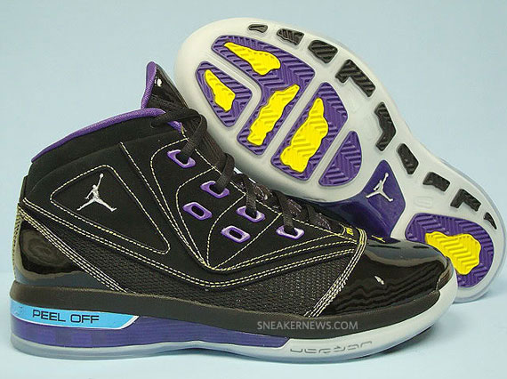 Air Jordan 16.5 - Black - Varsity Maize - Varsity Purple