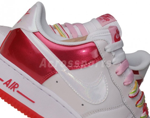 Nike Air Force 1 GS - White / Pink / Sunbeam - Detailed Images