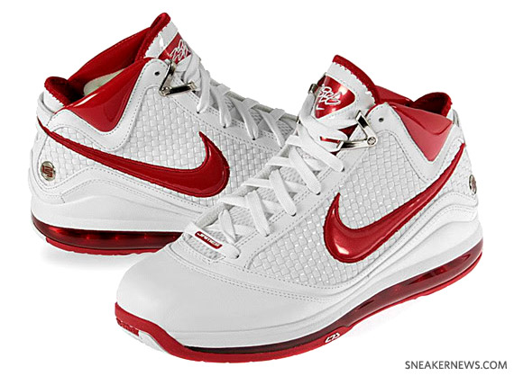 Nike Air Max LeBron VII (7) NFW – White – Varsity Red – Available