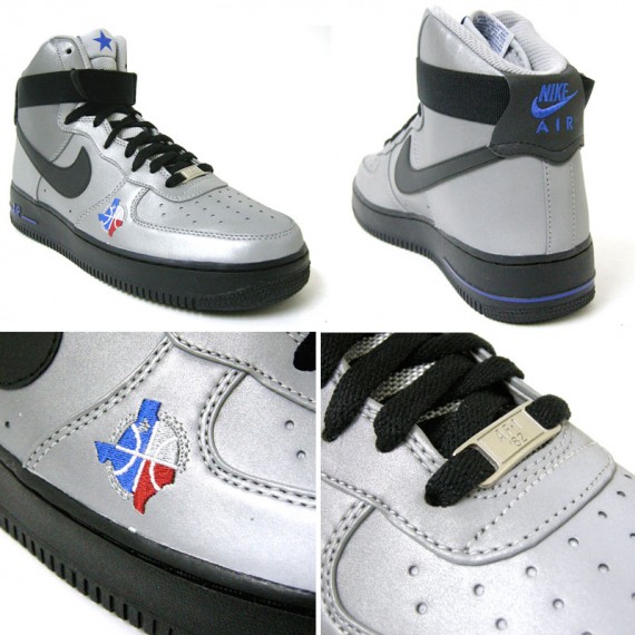 nike style Air Force 1 High Premium All-Star 2010 QS – Metallic Silver – Black