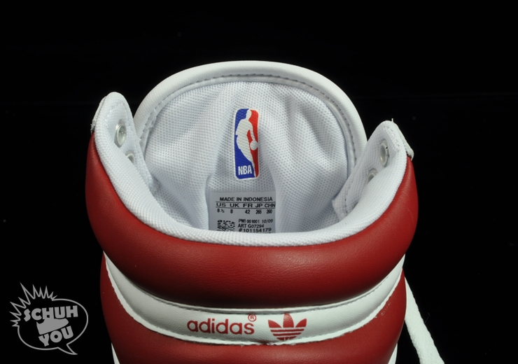 adidas Top Ten Hi - NBA Edition - White - Navy - Red