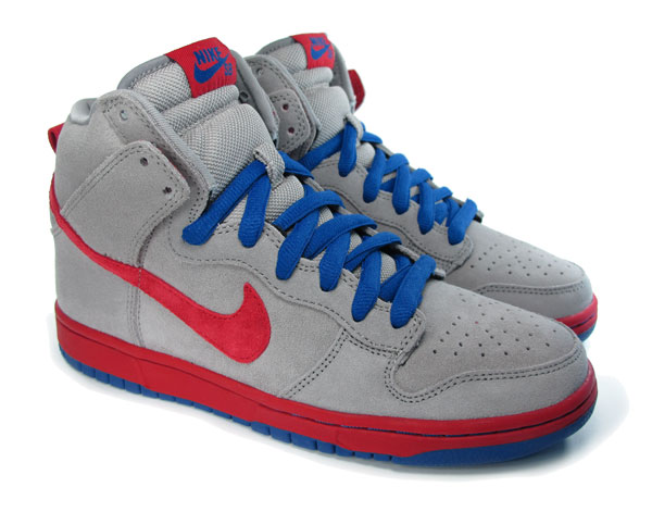 Nike Dunk High SB - Medium Grey - Varsity Red - SneakerNews.com