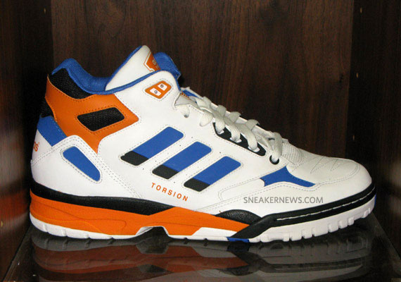 adidas Artillery Mid - White - Royal Blue - Orange - SneakerNews.com