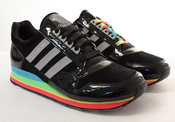 adidas Originals ZX500 - Black - Rainbow - SneakerNews.com