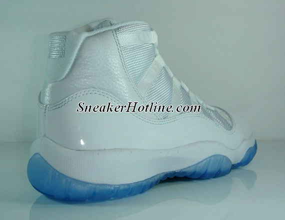 Baby blue and hot sale white jordan 11