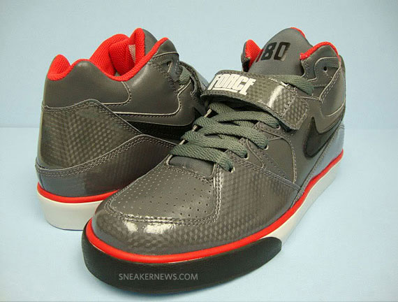 Nike Auto Force 180 Mid - Grey - Crimson - Available on eBay