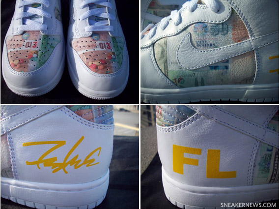 LIVESTRONG x Futura x Nike Dunk High – FLOM – Look-See Samples