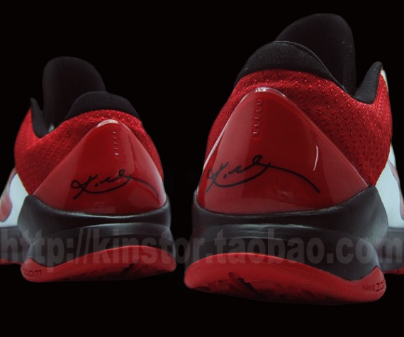 Nike Zoom Kobe V (5) - White - Black - Varsity Red - Detailed Images
