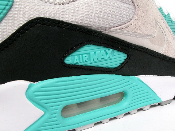 Nike WMNS Air Max 90 – Neutral Grey – Black – Cool Mint