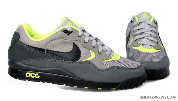 Nike Air Wildwood ACG - Medium Grey - Black - Neon - Available on