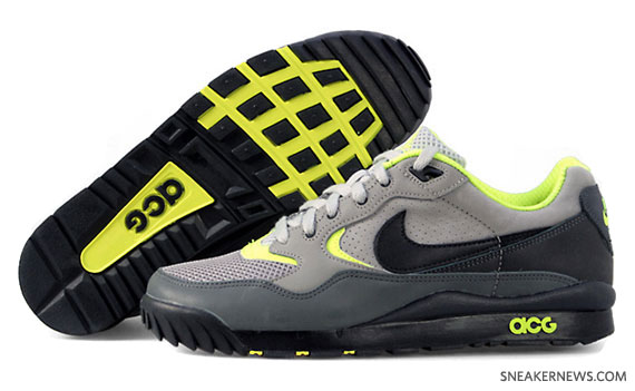 Nike Air Wildwood ACG - Medium Grey - Black - Neon - Available on eBay