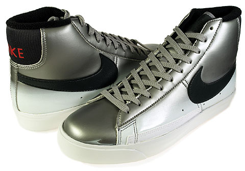 Nike Blazer High Premium - Metallic Silver - Black - Sport Red - HoH Exclusive