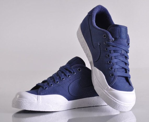 Wat Begunstigde Tolk Nike All Court Low Canvas Quickstrike - Navy Blue Canvas - SneakerNews.com